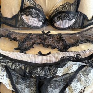 Elegant Black Lace Lingerie Set